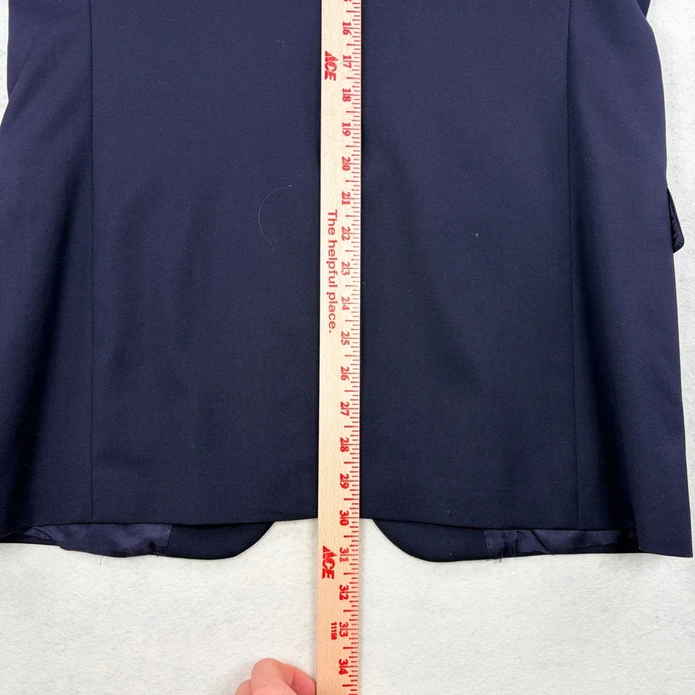 Brooks Brothers 1818 Fitzgerald Blazer 39R Navy Blue Wool 2-Button Sport Coat